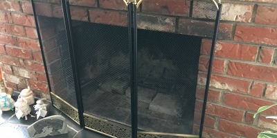 8a fireplace before